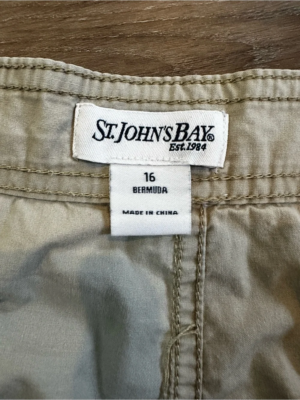 St. John's Bay Beige Cargo Shorts